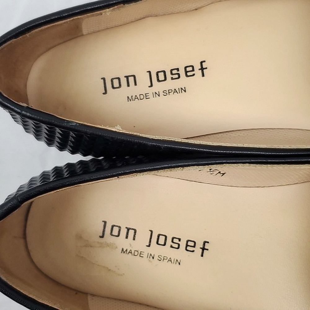 Jon Josef Black Leather Studded Loafer - Picture 8 of 8